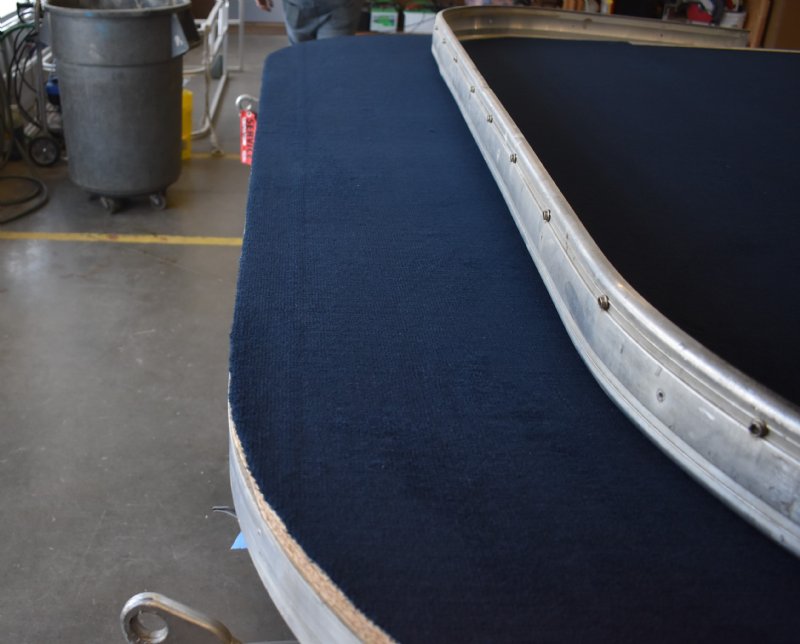 boat carpeting install