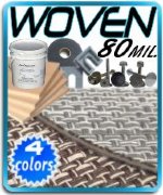 80 Mil Woven Weave Pontoon Vinyl Decking Kit