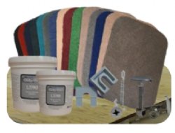 16oz Boat Carpet Decking Kit (8'6" W  x 16' L)
