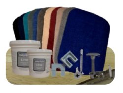 20oz Boat Carpet Decking Kit (8'6" W  x 25' L)