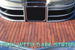 pontoon teak vinyl floor