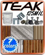 Aquatread Teak Vinyl Flooring Kit-8.5' x 16ft