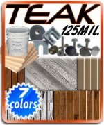 AquaTread TEAK Pontoon Vinyl Decking Kit