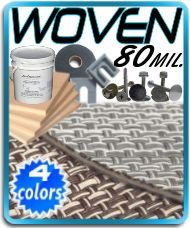 80 Mil Woven Weave Pontoon Vinyl Decking Kit