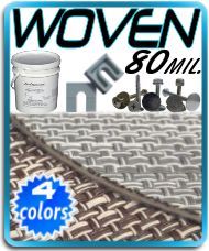 Woven Weave Pontoon Vinyl Flooring Kit 80 MIL